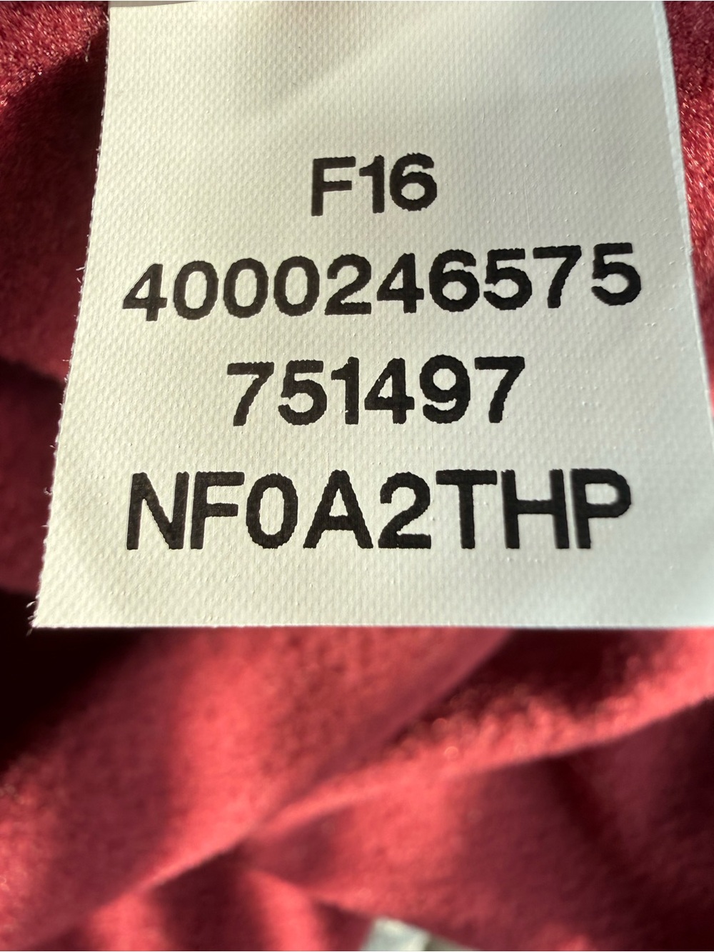 The North Face Women's Burgundy Hooded Ski Jacket Fleece Layer - Picture 4 of 8